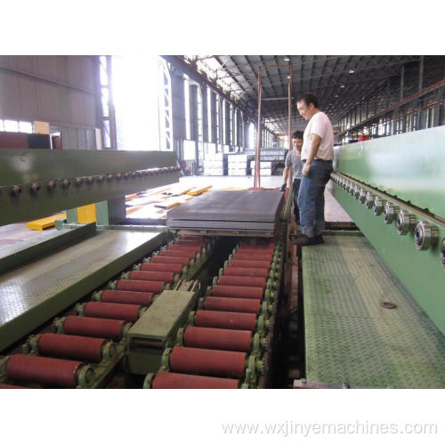 Heavy duty synchro cutting to length line